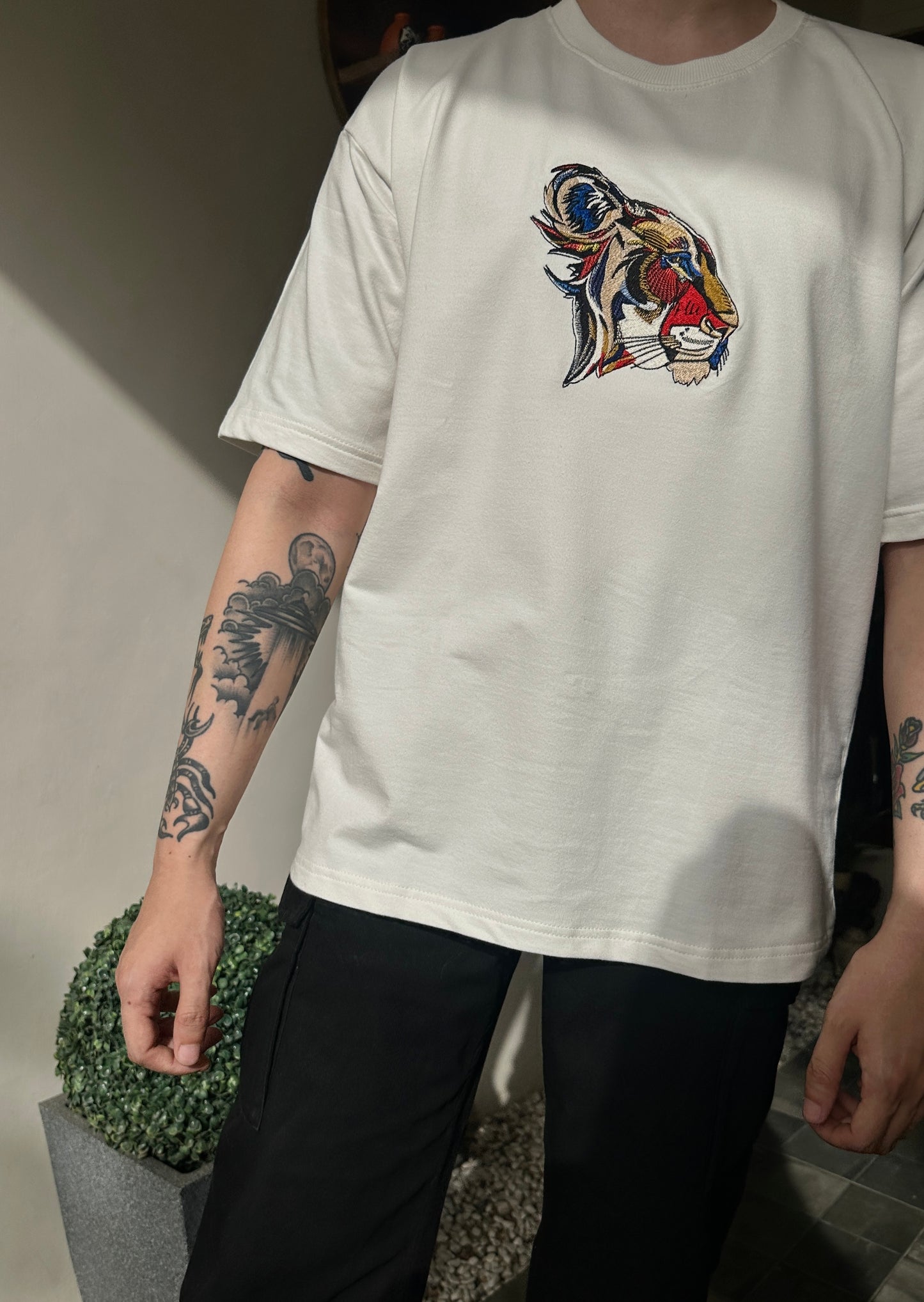 Abstract tiger tee
